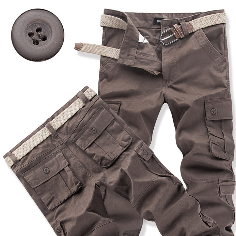 Title 4, Multi-pocket Cargo Pants Trousers Thick Pants P...