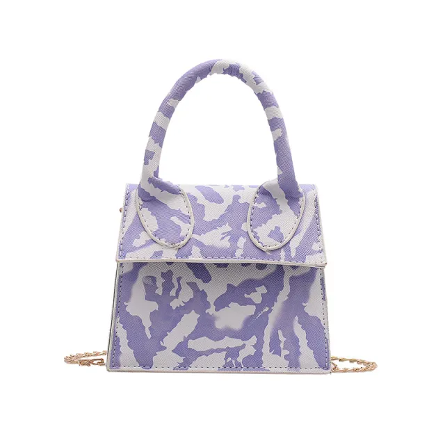 Hand held Spring And Summer Texture Shoulder Bag Women Foreign Style Fashion Personality Messenger Purple - Shop at LoveMi