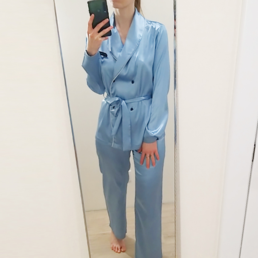 Title 2, Long-sleeved Home Trousers Two-piece Pajamas