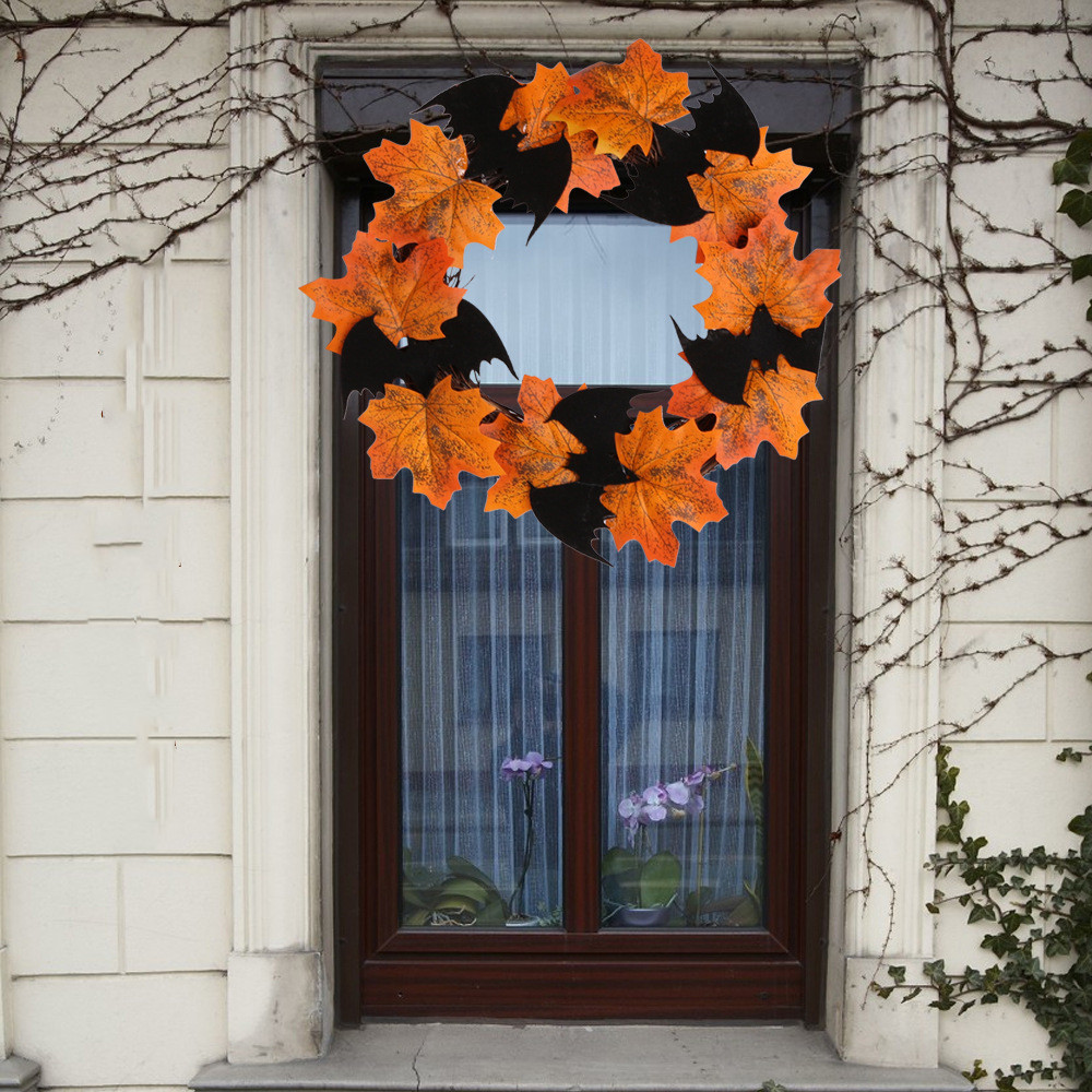 Halloween bat garland pendant bar decoration window door