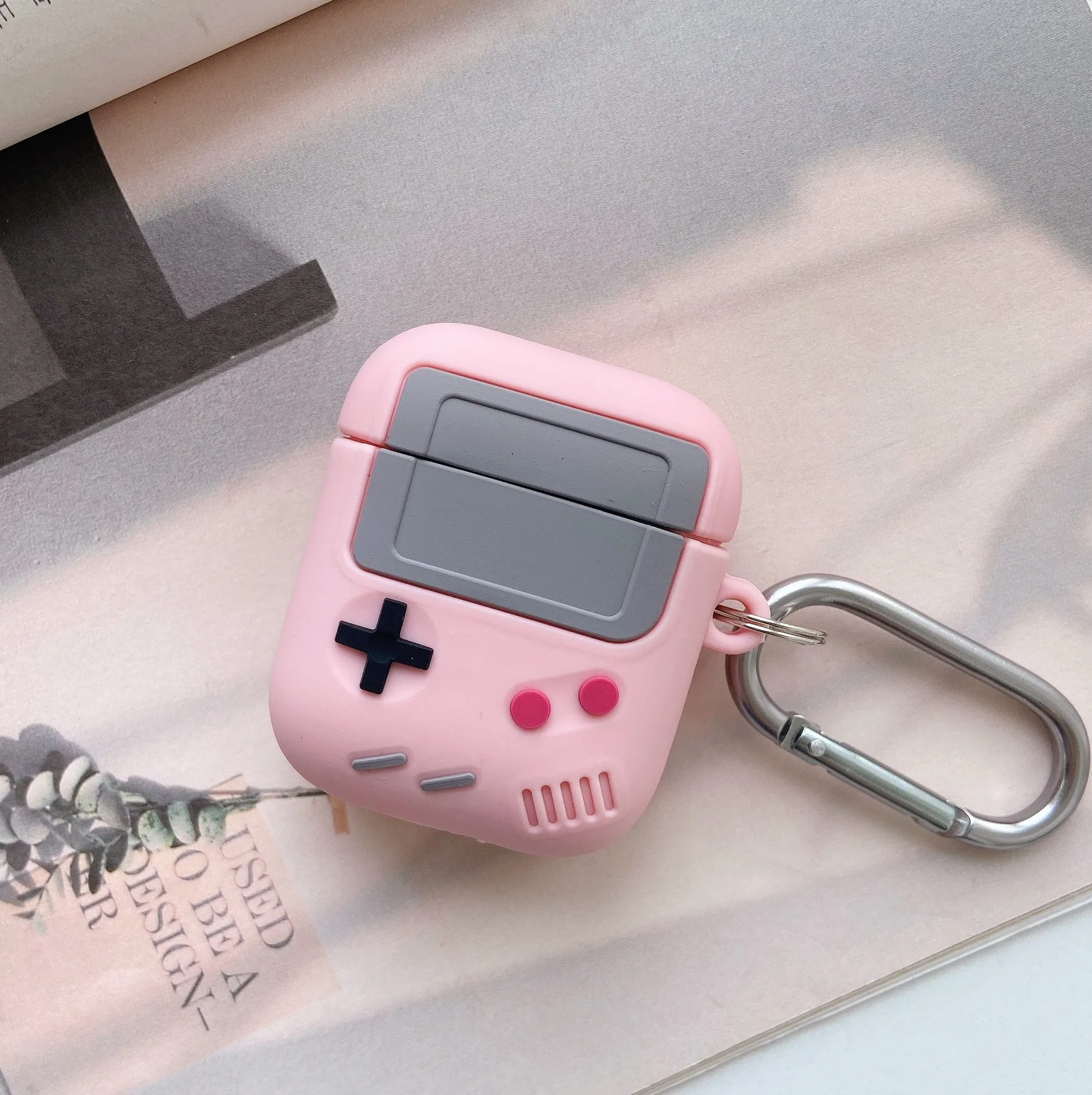 Compatible with Apple, Silicone Cover Case For Airpods Case Cover Compatible With For Airpods Pro Case Classic Game Player Design Case With Keychain – image 10