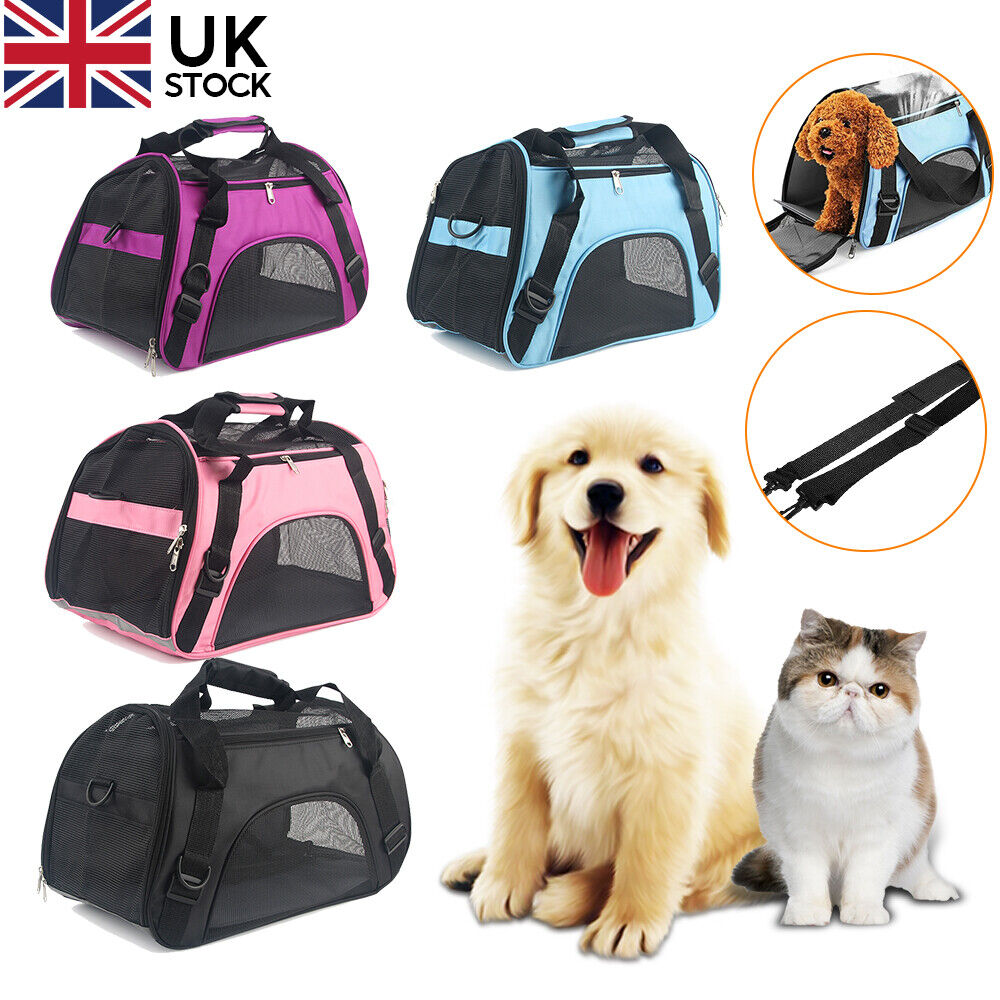 Large Pet Carrier Bag AVC Soft Fabric Fold Dog Cat Puppy
