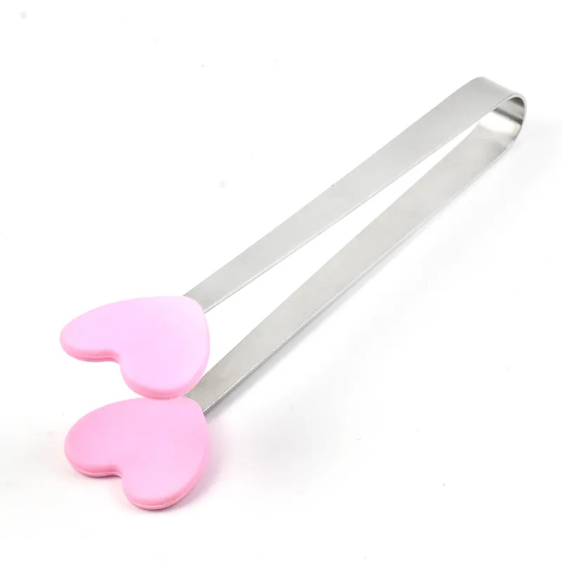 Food tongs ice tongs - Pink Heart