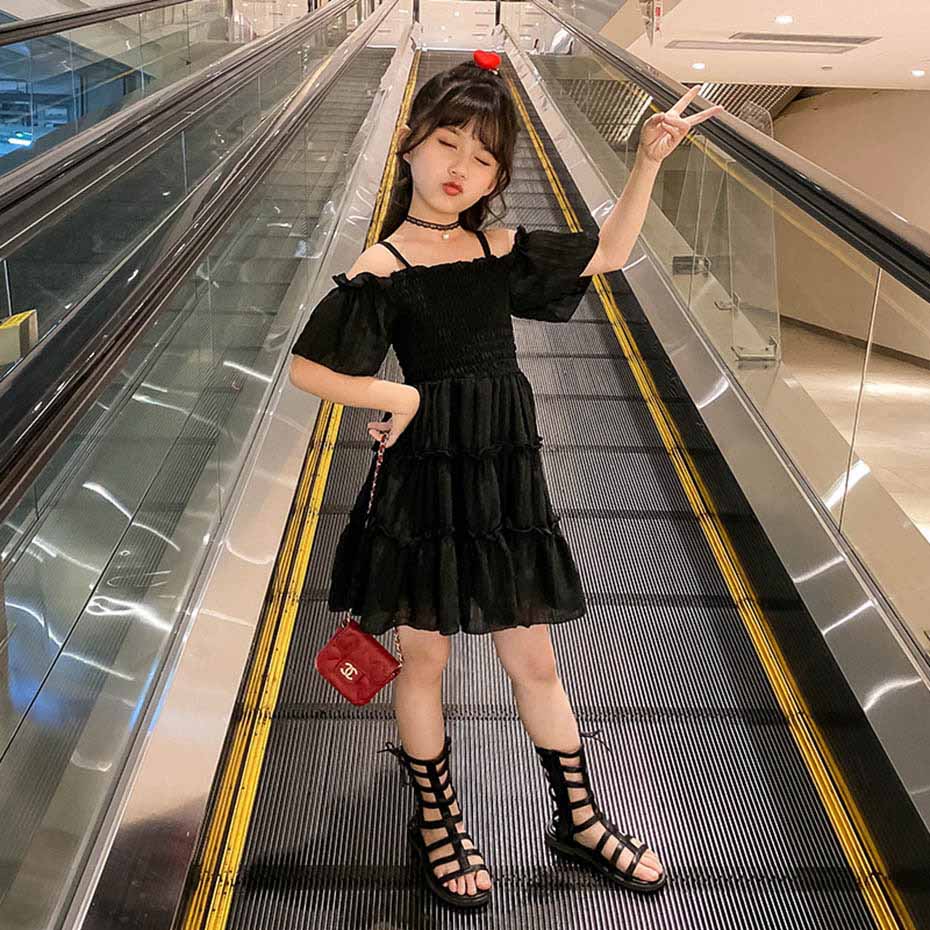 Suspender skirt black