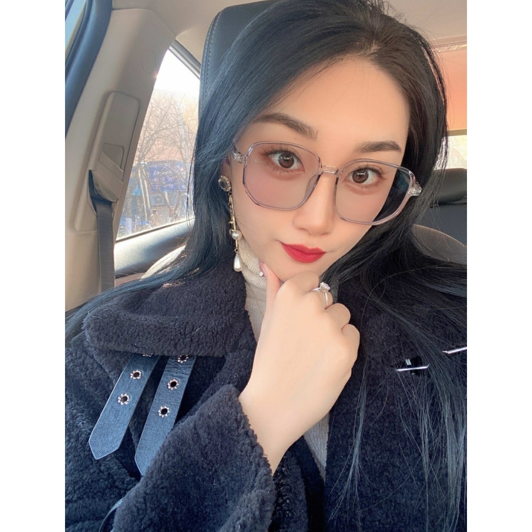 Lijia Korean Version Large Frame Anti Blue Light Goggles, Internet Famous, Same Color Changing Glasses 1535-3