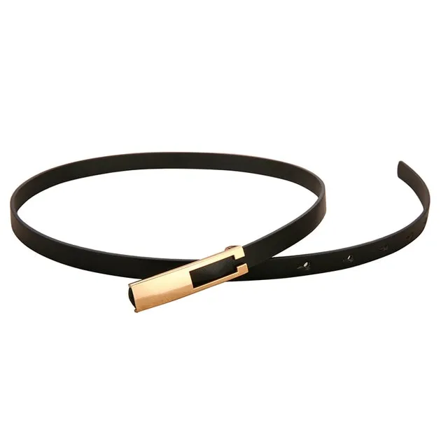 Women'S Decorative Dress With Belt Thin Belt Women'S Black Skirt Belt Accessories Blacka - Shop at LoveMi