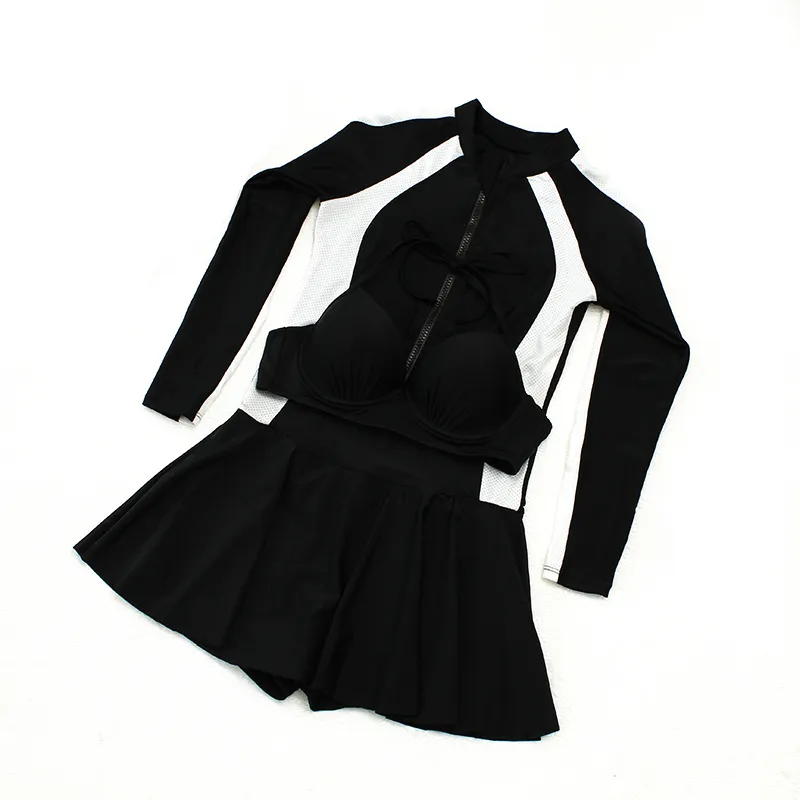 One-piece Swimsuit Ladies Cover Meat Sexy Fashion - Black