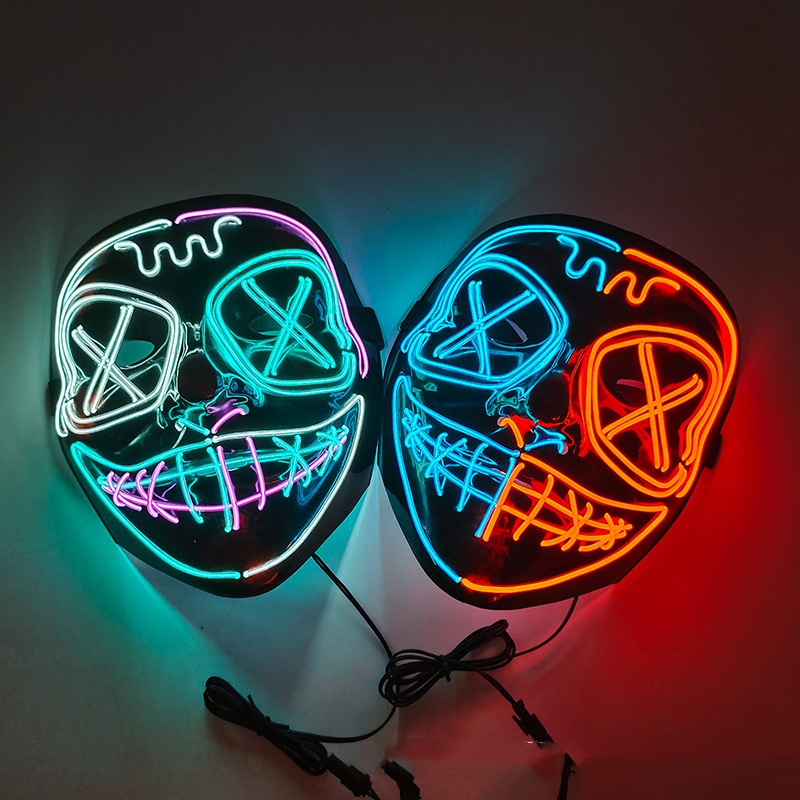 Halloween EL Horror Full Face Glow Mask — foto 4