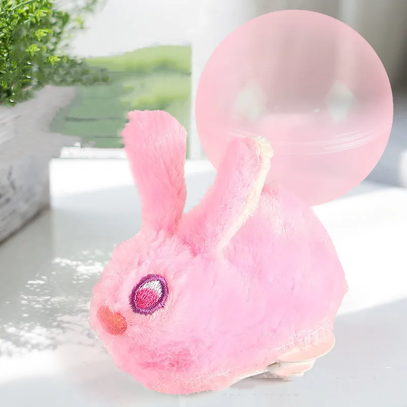 Simulated Hamster Rabbit Electric Rolling Ball Cat Toy - Little Pink Rabbit