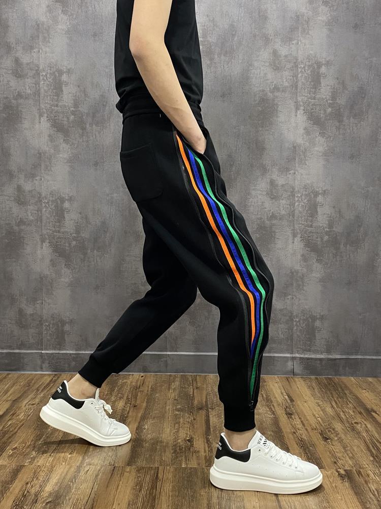 Title 9, Zipper Rainbow Strip Loose Bunched Leg Pants fo...