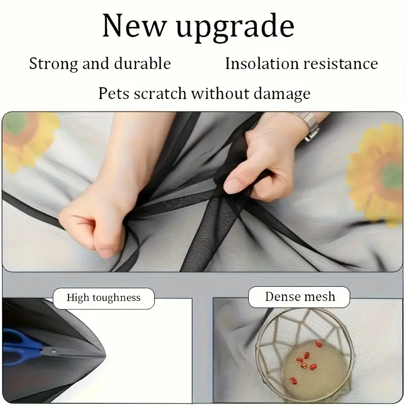 One Automatic Self-closing Magnetic Screen Door With Powerful Magnetic Blocks To Ensure A Tight Closure, Preventing Mosquitoes And Insects Without Affecting Ven