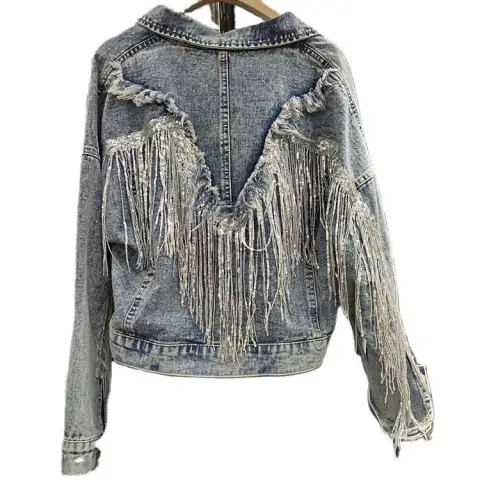 Spring New Retro BF Loose Short Jeans Jacket Top