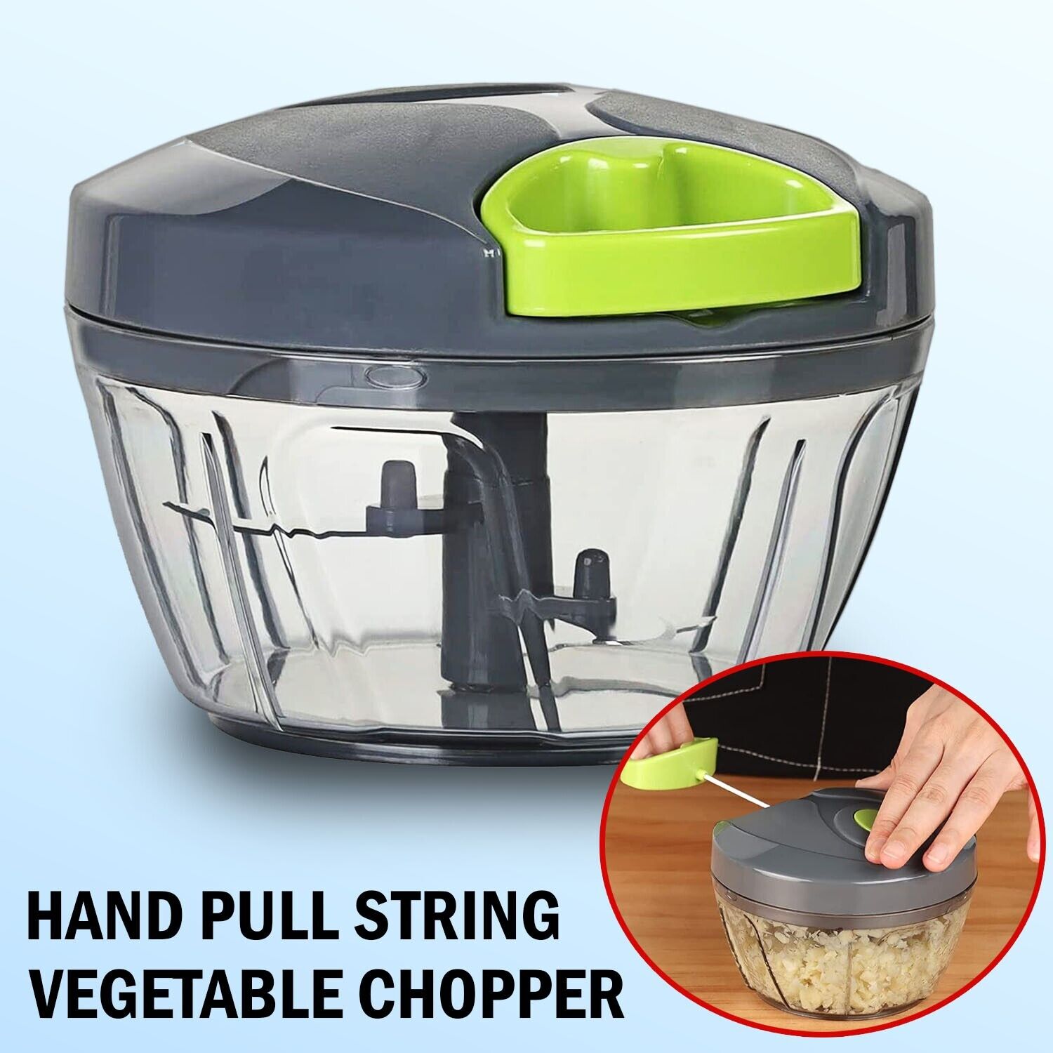 Pull Chopper Vegetable Fruit Cutter Onion Slicer - we ship only inside the US, USPS First Class Package, 2 Day Handling , 2-5 Day Shipping. Manual Food Chopper Vegetable Cutter, Chopper Hand String Vegetable Chopper Onions Cutter for Vegetable Fruits Nuts