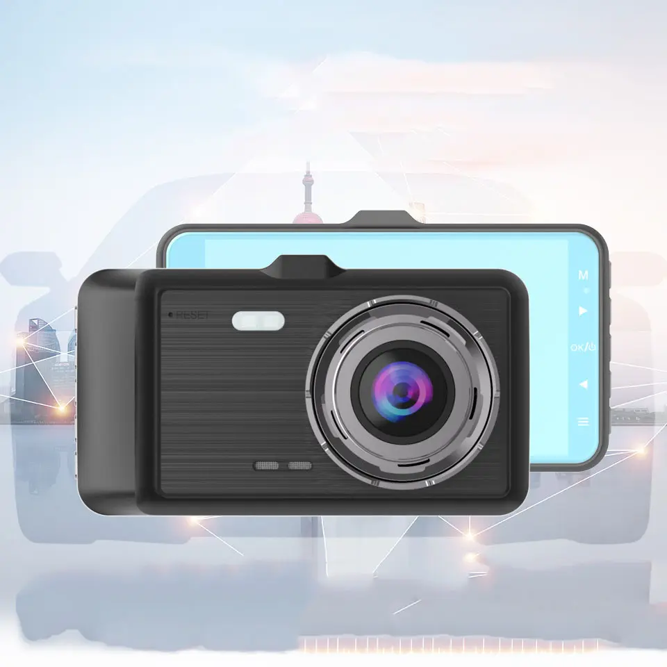 HD Dual-lens Driving Recorder with 4 Inch Screen