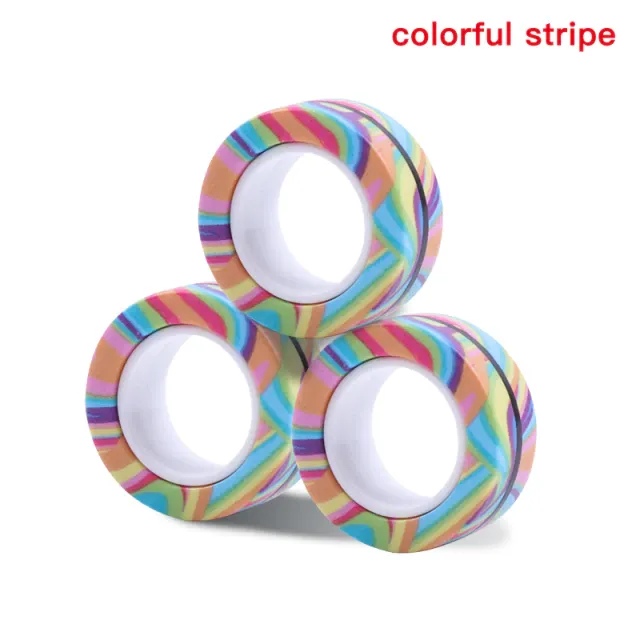 Anti Stress Magnetic Rings Fidget Unzip Toy Magic RingTools B Camouflage - Shop at LoveMi