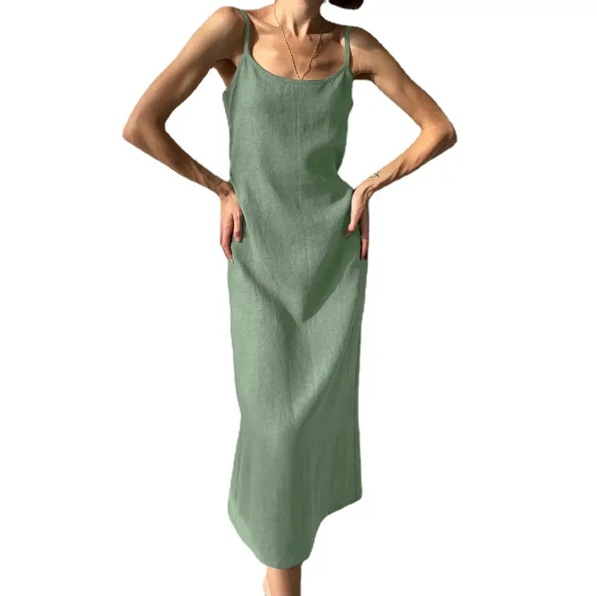 Women's All Cotton Suspender Pajamas