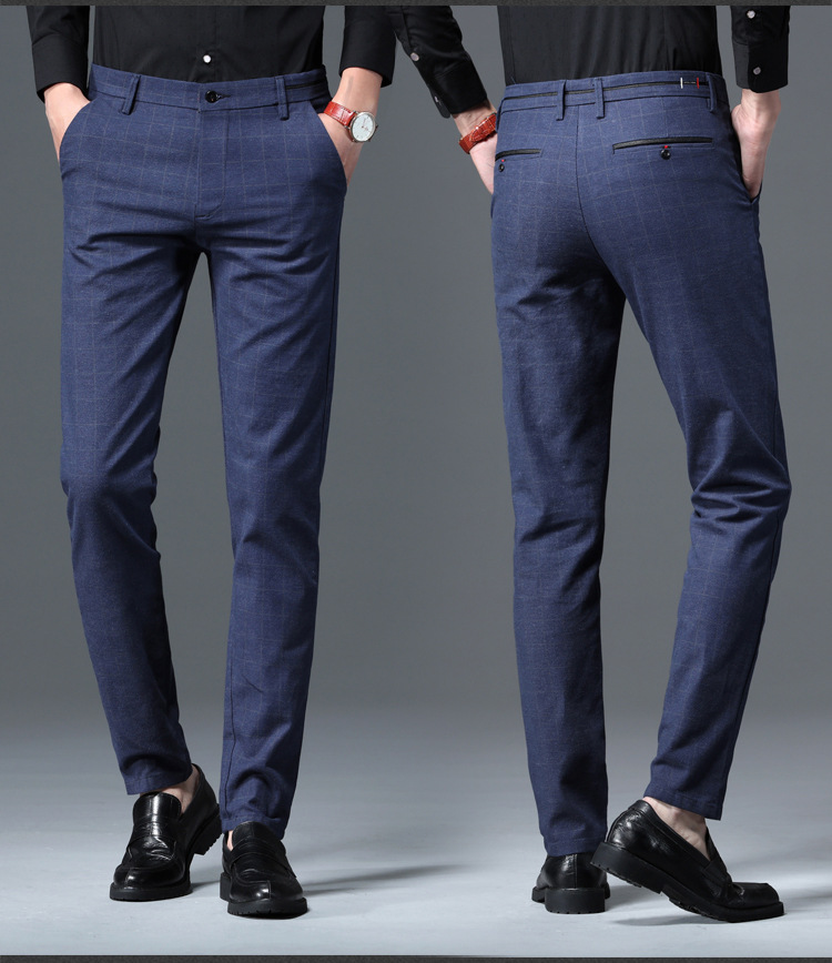 Title 6, Mens Casual Pants Plus Velvet Thickening Slim ...