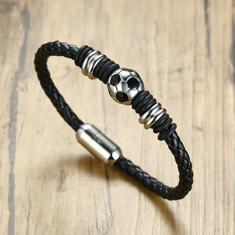 Title 1, Bracelet Titanium Steel Football Accessories