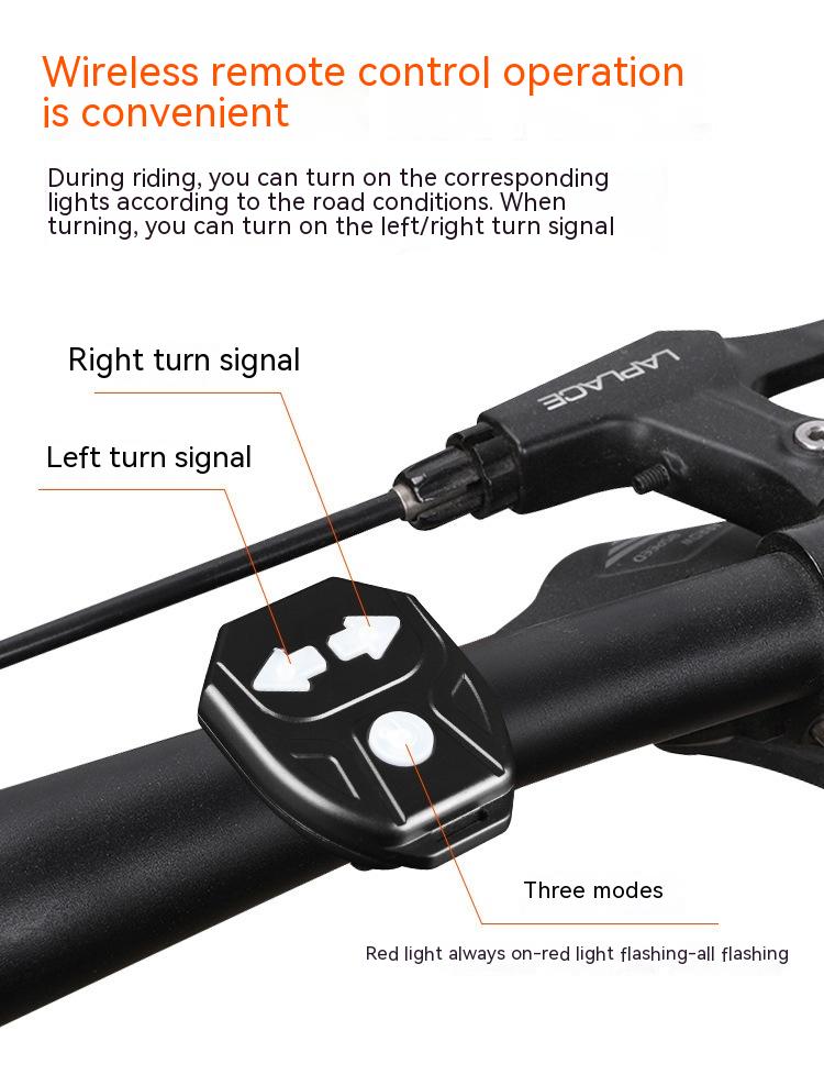 Title 6, Bicycle Turn Signal USB Rechargeable Rear Lamp ...