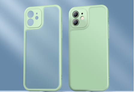Coque de téléphone ultra-fine en silicone transparente – bleue – iPhone 12 Pro Max