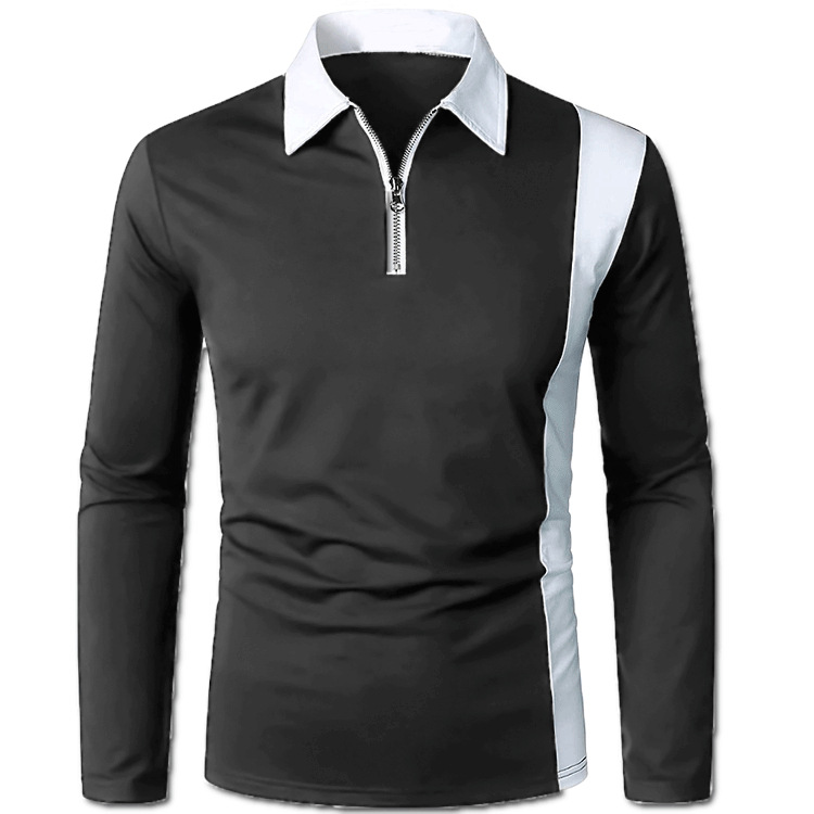 Title 8, Camisa masculina com color blocking e gola de l...