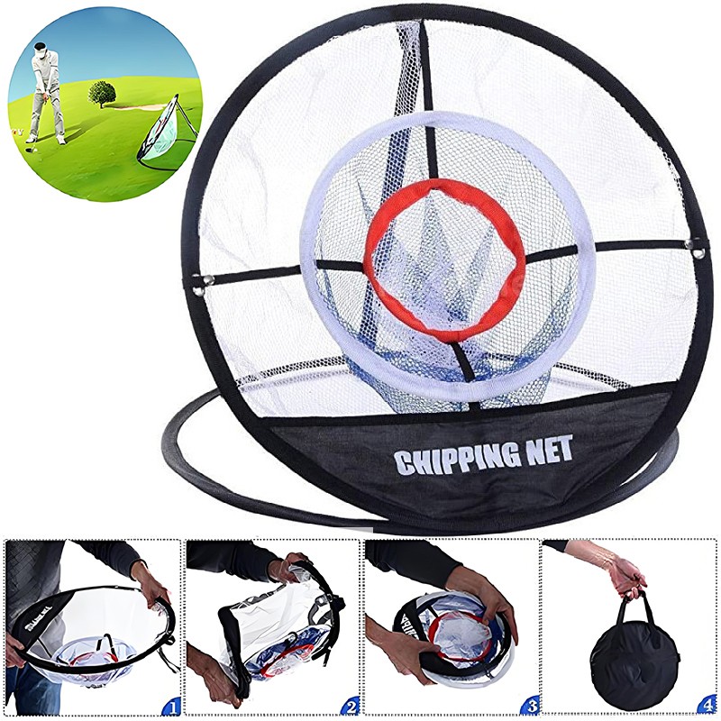 Golf Chipping Net Cage Pitching Hitting PopUP Basket Practice Training Foldable — image 9
