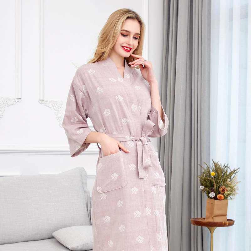 Title 2, Double Gauze Yukata Jacquard Couple Nightgown