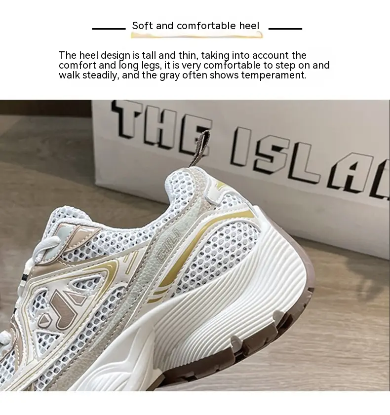 Women's Summer Mesh Casual Thin Platform Height Increasing Shoes