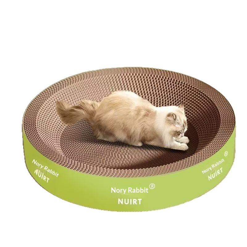 Cat Scratching Board And Nest, Wear-Resistant And Non-Shedding, Extra-Large Oval Cat Scratching Board, Durable And Thickened