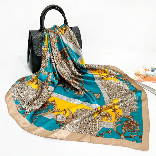 Spring And Autumn New 90cm Silk Scarf Silk Square 10Style - Shop at LoveMi