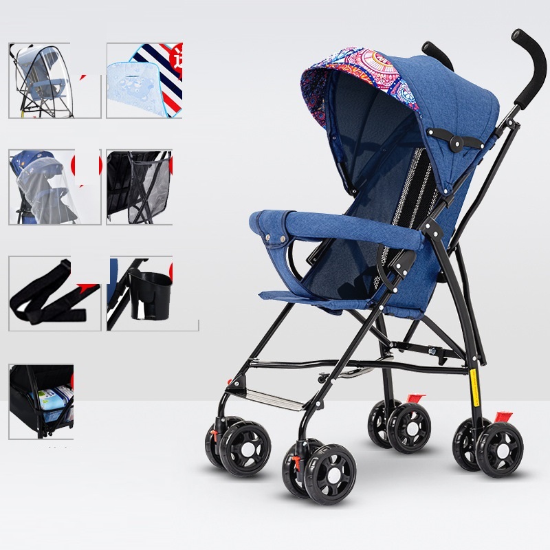 Sit And Lie Down Baby Portable Folding Simple Trolley — foto 25