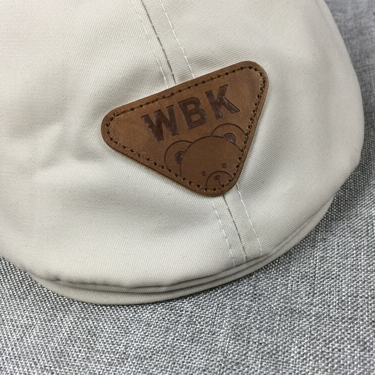 Children's Sunshade Beret Bear Label British Hat