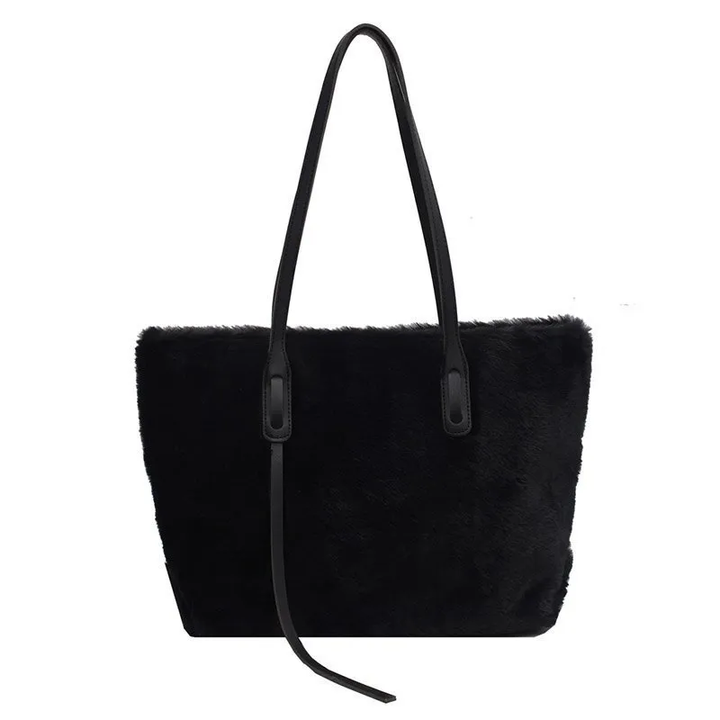 Large-capacity Fashion Single-handle Shoulder Bag - Black