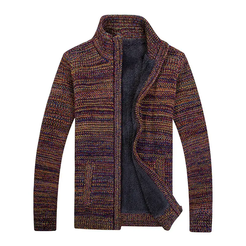 New Men's Long-sleeved Knitted Cardigan