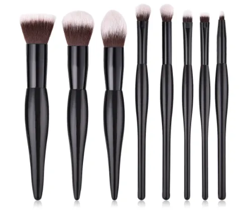 8 Makeup Brushes And Tools Black - Shop at LoveMi