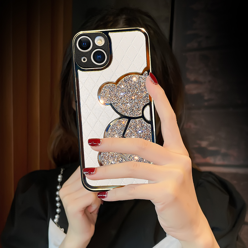 Rhombic Leather Silicone Protective Sleeve Fashionable - Image 3