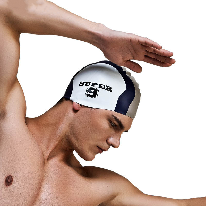 Title 2, New Professional Printed Silicone Swimming Cap ...