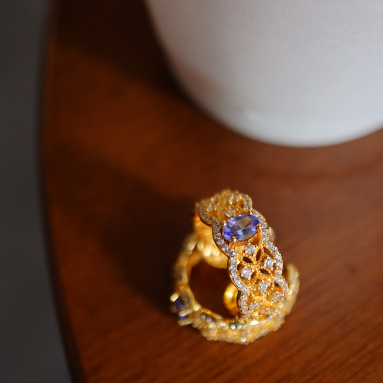 Women's Fashion Personality Natural Tanzanite Ring