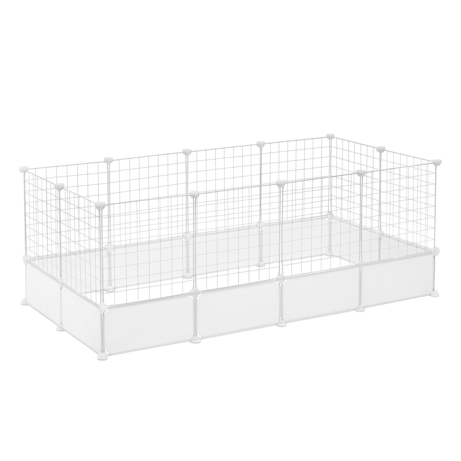 24 Panels Enclosure DIY Pet Fence Crate Cage Dog Pen Puppy Rabbit Playpen Indoor 3