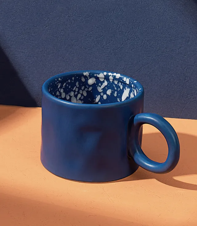 High Sense Of Quality Christmas Gift Ceramic Couple Mug Blue - Shop at LoveMi