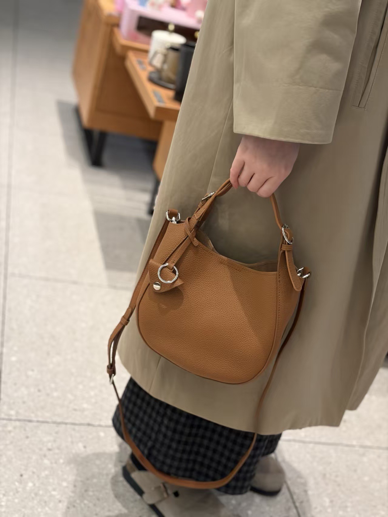Top-grain Cowhide Hand-grain Tote Bag, High-end Versatile Small-batch Cross-border Genuine Leather Women's Bag 3