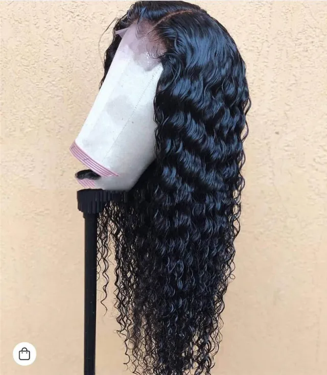 Hot Ladies Front Lace Chemical Fiber Long Curly Wig 24Inch - Shop at LoveMi