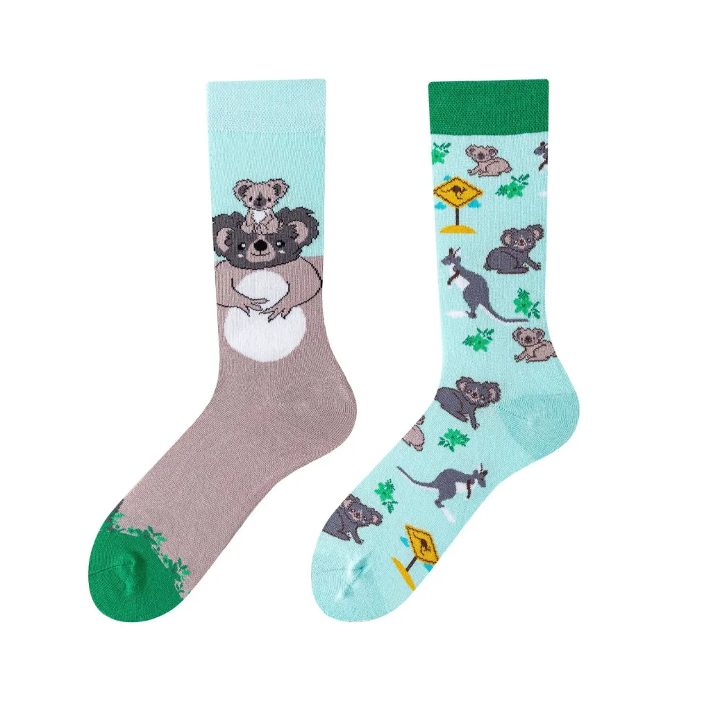 Creative Cartoon Long Tube Cotton Socks - Wombat