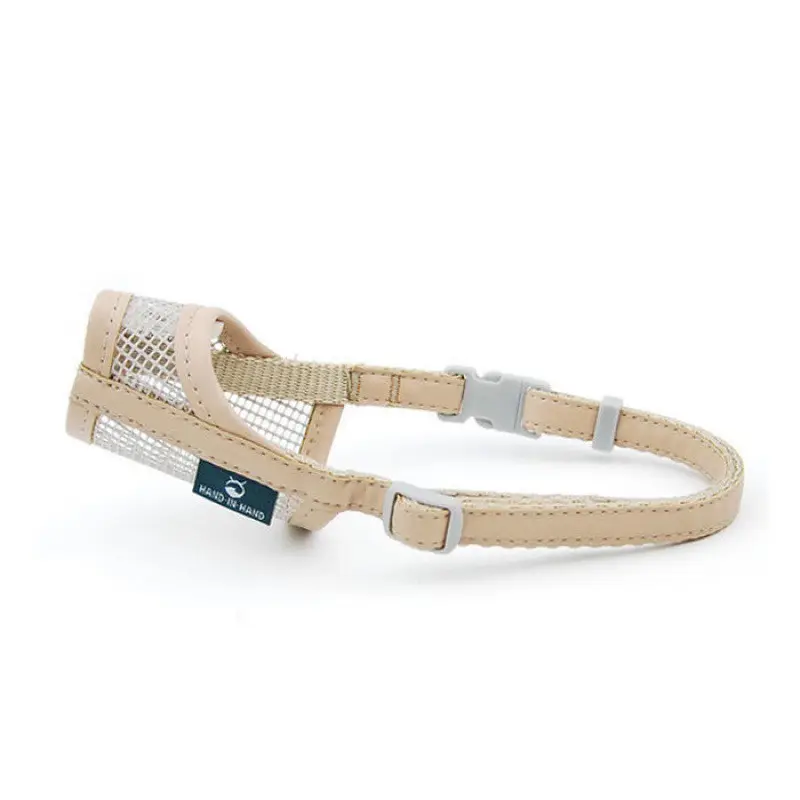 Soft Leather Mesh Breathable Pet Dog Mouth