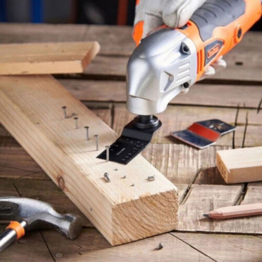 Lames de scie oscillantes multi-outils pour le polissage du bois et du métal – Image 5