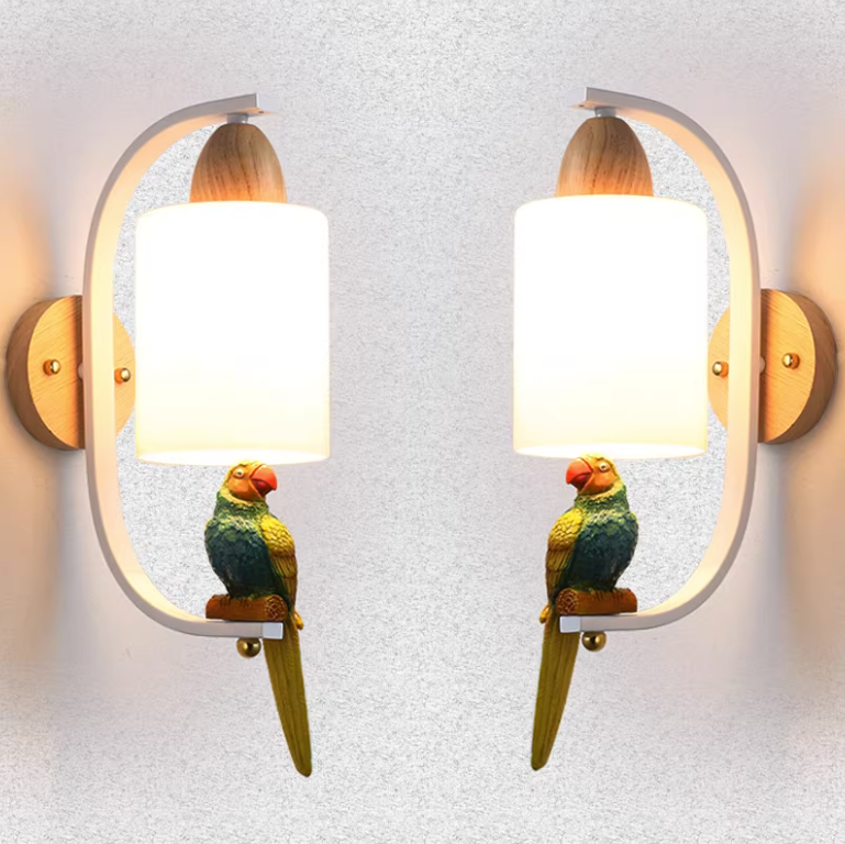 Bird wall lamp