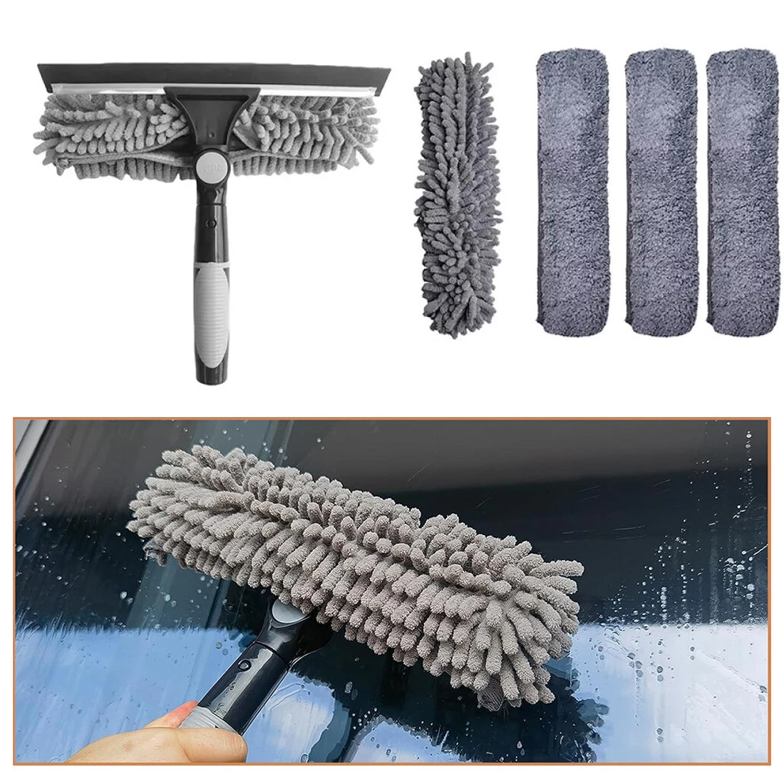 Telescopic Extendable Window Cleaner Equipment Glass Cleaning 4.5m Squeegee - Image 6