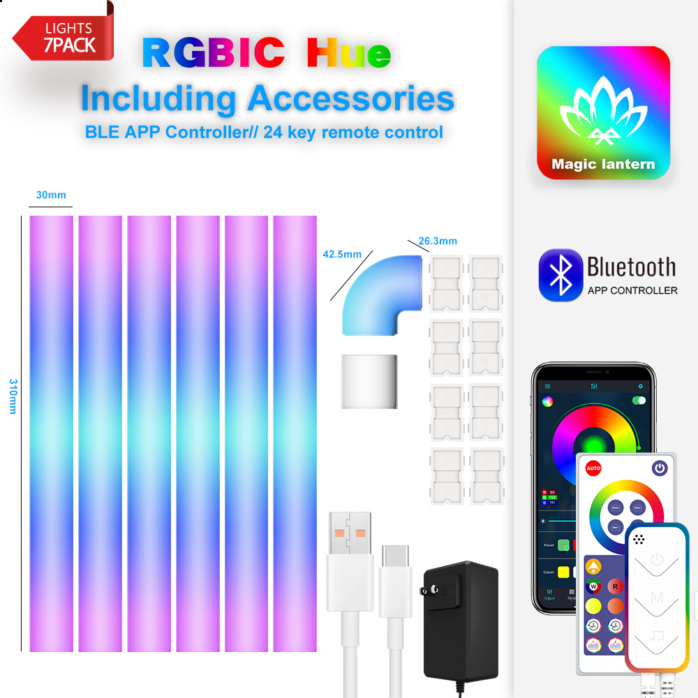 Bluetooth 6strips 1adapters