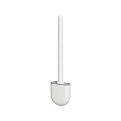Soft Plastic Brush Head With Detachable Handle And No Dead Ends Toilet Cleaning Brush - White - View 1