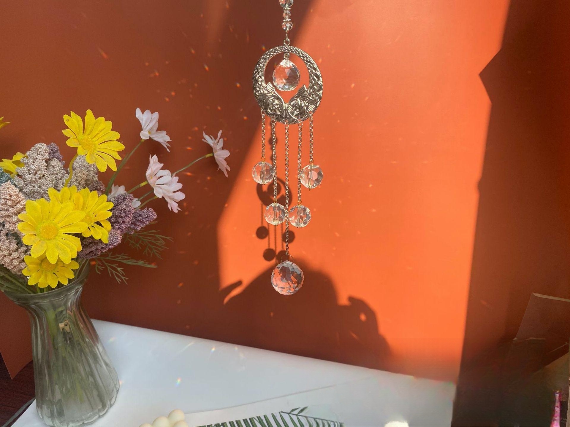 Vintage crystal pendant 40cm